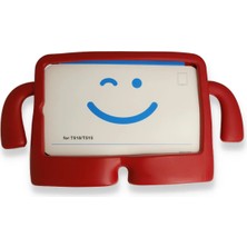 Uray Store Apple iPad 2022 10.9 (10.nesil) Kılıf Karakter Tablet Silikon - Kırmızı