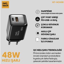 Nettech NT-HCH08 Gan Prime 48W Şarj Aleti 