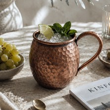 Mesk & More Dune Oksit Bakır El Dövmesi Moscow Mule Bardak 500 ml