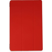Uray Store Apple iPad Pro 13 (2024) Kılıf Tablet Smart Kılıf - Kırmızı