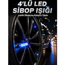 Nevamel® 4'lü Araç Sibop LED Işığı Otomatik Açılan Lastik Işığı Seti