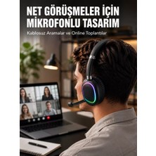 Nevamel® Kablosuz Bluetooth 5.0 Kulaklık Rgb Işıklı Tasarım