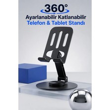 ArmoniaVital 360° Ayarlanabilir Katlanabilir Telefon & Tablet Standı – Yükseklik ve Açı Ayarlı Masa Üstü Tutucu
