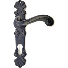 Cntma Antika Tarz Dekoratif Pirinç Okyanus Oda Kapı Kolu - 230X46 Mm, Oksit