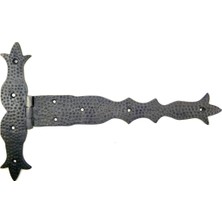 Cntma Antika Tarz Dekoratif Pirinç Kuyruklu Dövme Menteşe - 251X393 Mm, Oksit
