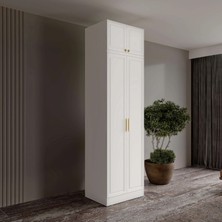 Macera Mobilya Milas Gold 2 Kapaklı Komple Mdf Yüklüklü Gardırop