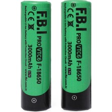 Esranın Dünyası Vtc6 18650 3.7V 3000MAH 30A Li-Ion Şarjlı Pil + Pil Taşıma Kutusu 2'li Set