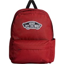 Vans Old Skool Classıc Backpack Sırt Çantası-En: 32,4 Cm, Boy: 42,5 Cm, Derinlik: 12,1 cm VN000H4YH891 Kırmızı