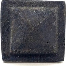 Cntma Antika Tarz Dekoratif Pirinç Flanşlı Piramit Kabara - 29 Mm, Oksit