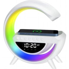 Esranın Dünyası Kablosuz Şarjlı Bluetooth Hoparlör Rgb Işık Gece Lambası Dijital Saat