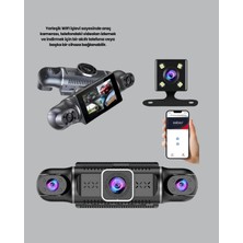 Esranın Dünyası 1080P 4 Kanallı Araç Kamerası Gps + Wifi + G Sensör Destekli
