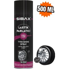 Sibax Lastik Parlatıcı Sprey Toz Tutmaz Parlaklığını Korur 500 ml Kod : SB9100 (1ADET)
