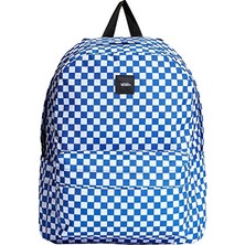 Vans Old Skool Check Backpack Sırt Çantası-En: 32,4 Cm, Boy: 42,5 Cm, Derinlik: 12,1 cm VN000H4X10Z1 Mavi