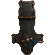 Cntma Dekoratif Anahtarlı Sandık Askısı - 40X65MM, Oksit, 1 Adet