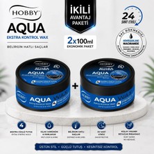 Hobby Style&Protect Aqua Wax 100 ml 2 Adet Belirgin Hatlı Saçlar İçin Yüksek Tutuculuk
