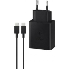 TUX Samsung 45W Süper Hızlı Şarj Aleti Type-C Şarj Adaptörü ve Kablosu
