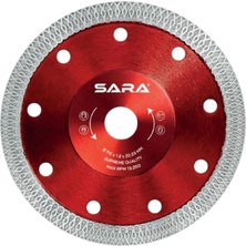 Sara Çift Yön Hassas Seramik Kesme Diski - 115 mm x 1.2 mm, Uzun ömürlü, Kuru ve hassas kesim, Seramik ve fayans kesimine uygundur