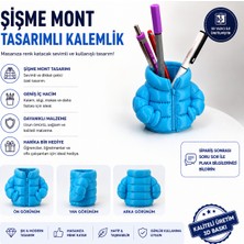 Filamel Şişme Mont Tasarımlı Esprili Kalemlik - Dekoratif 3D Baskı Ofis ve Masa Düzenleyici Organizer