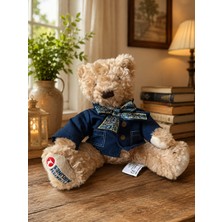 Hureggo Vintage Thy Orijinal Logolu Hostes Üniformalı Peluş Oyuncak Ayı - 19 cm