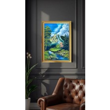 Blacksea Mobilya Bob Ross,ünlü Eseri,lake Boyalı Mdf Çerçeve