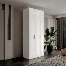 Macera Mobilya Milas 3 Kapaklı Komple Mdf Yüklüklü Gardırop