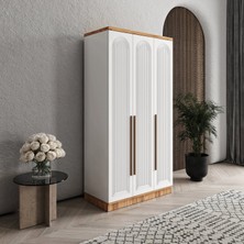 Macera Mobilya Rosa 3 Kapaklı Komple Mdf Gardırop