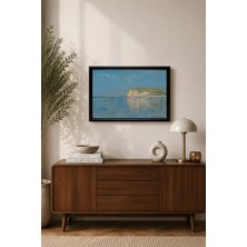 Blacksea Mobilya Claude Monet,normandiya Kıyıları,lake Boyalı Mdf Çerçeve