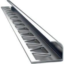 Global 10 MM ALM. SERAMİK DIŞ KÖŞE PROFİLİ PARLAK GRİ 2.7m Boy (7030KP)