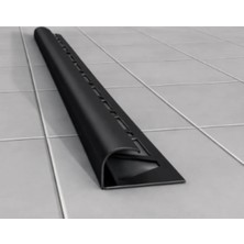 Global 12 MM ALM. MAT SİYAH SERAMİK KÖŞE PROFİLİ