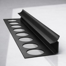 Global 12 MM ALM. SERAMİK İÇ KÖŞE PROFİLİ MAT SİYAH 2.7m Boy (5 adet)