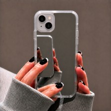 Ennar iPhone 13 Uyumlu Aynalı Kılıf Mirror Glass Kamera Korumalı Gün Boyu Makyaj Kontrolü