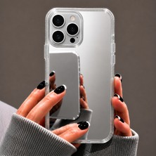 Ennar iPhone 15 Pro Uyumlu Aynalı Kılıf Mirror Glass Kamera Korumalı Gün Boyu Makyaj Kontrolü