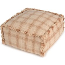 Lorena Canals Çocuk Odası Pufu, Tartan Pouf Rose