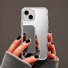 Ennar iPhone 13 Mini Uyumlu Aynalı Kılıf Mirror Glass Kamera Korumalı Gün Boyu Makyaj Kontrolü