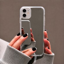 Ennar iPhone 11 Uyumlu Aynalı Kılıf Mirror Glass Kamera Korumalı Gün Boyu Makyaj Kontrolü