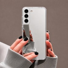 Ennar Samsung Galaxy S22 Uyumlu Aynalı Kılıf Mirror Glass Gün Boyu Makyaj Kontrolü