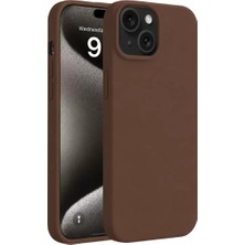 Nacario Mey Ithalat®   iPhone 15 Kılıf First Silikon - Kahverengi