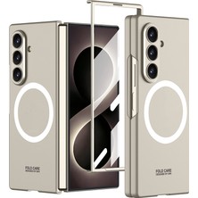 M.TK Moveteck Samsung Galaxy Z Fold 8 Ultra Uyumlu Kılıf Kamera Korumalı Mat Magsafe Şarj Özellikli Extra Ekran Koruyuculu M-Safe Kapak