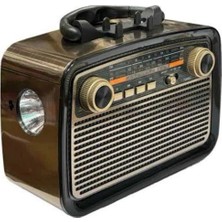 Nacario Mey Ithalat® Eskitme Nostalji Tasarımlı Bluetoothlu Nostalji Radyo Ahşap Nostaljik Görünümlü