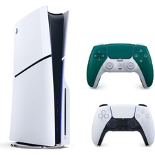 Sony Playstation 5 Slim Cdli + 2.kol Dualsense Alpine Green ( Ithalatçı Garantili )