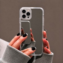 Ennar iPhone 12 Pro Max Uyumlu Aynalı Kılıf Mirror Glass Kamera Korumalı Gün Boyu Makyaj Kontrolü