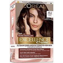 Loreal Excellence Creme Nude Renkler Saç Boyası 4u Kahve