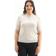 Shefame Kadın Bluz 2614KK110748 Bej