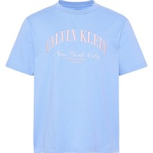 Calvin Klein Jeans Erkek Tişört LV04RF820G Mavi