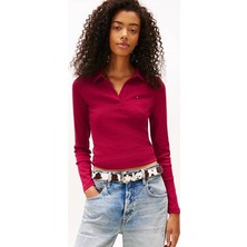 Tommy Jeans Kadın Tişört DW0DW21933 Mor