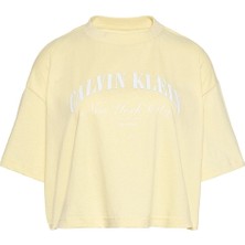Calvin Klein Jeans Kadın Tişört LV047F813G Beyaz