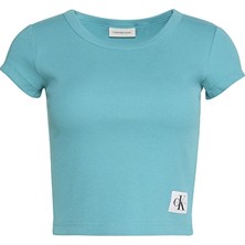 Calvin Klein Jeans Kadın Tişört LV047C200G Yeşil
