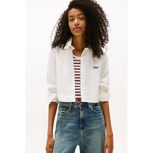 Tommy Jeans Kadın Gömlek DW0DW21400 Beyaz