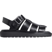 Calvin Klein Jeans Kadın Sq Molded Sdl Fisherman Sandalet YW0YW017000GJ Siyah