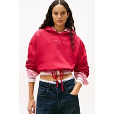 Tommy Jeans Kadın Sweatshirt DW0DW21607 Kırmızı